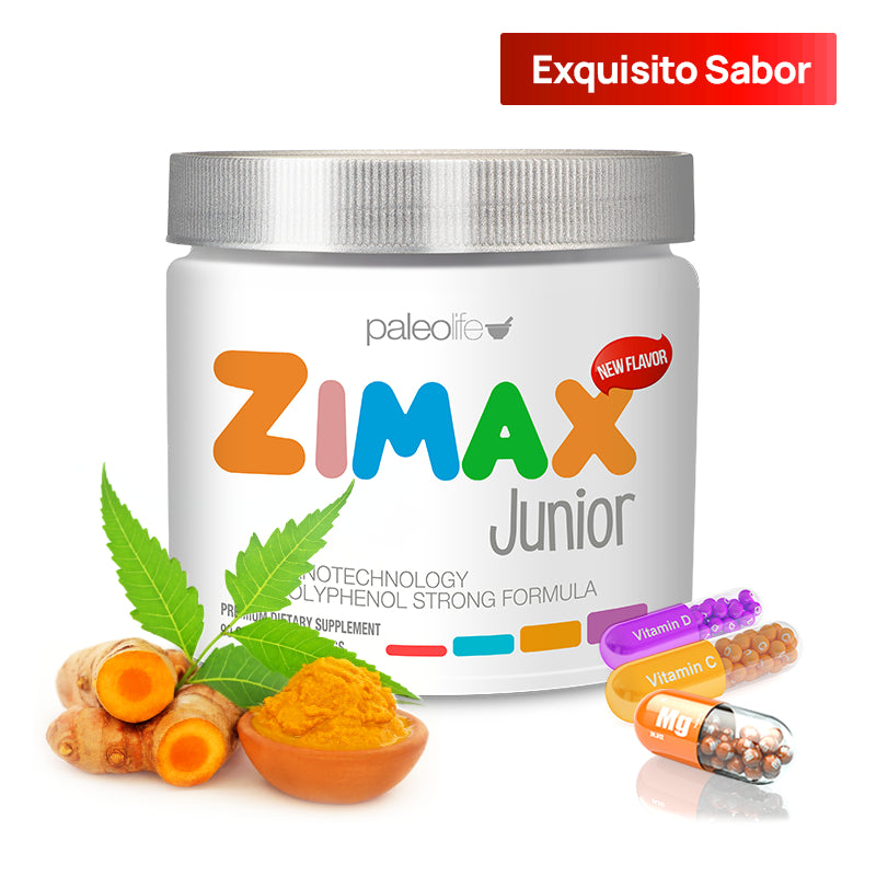 Zimax® Junior  ¡Antioxidante Natural Nuevo Sabor! 3 Meses de Antioxidantes